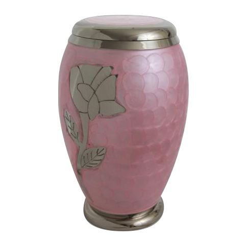 VASE ROSE ARGENT